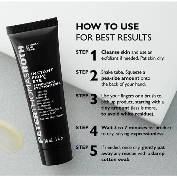 PETER THOMAS ROTH Instant FIRMx Eye Temporary Eye Tightener 1 fl oz / 30 ml NIB - Picture 3 of 7